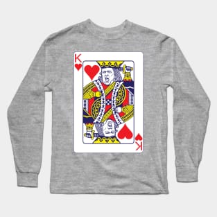 Trump King of Heart Card T-shirt Long Sleeve T-Shirt